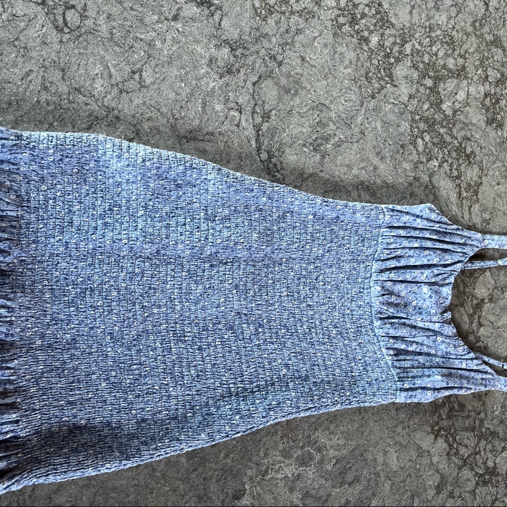ABERCROMBIE Blue Smocked Mini Dress